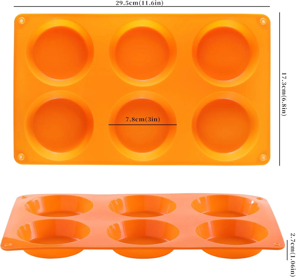 3" Round Silicone Egg Mold Pan X9280