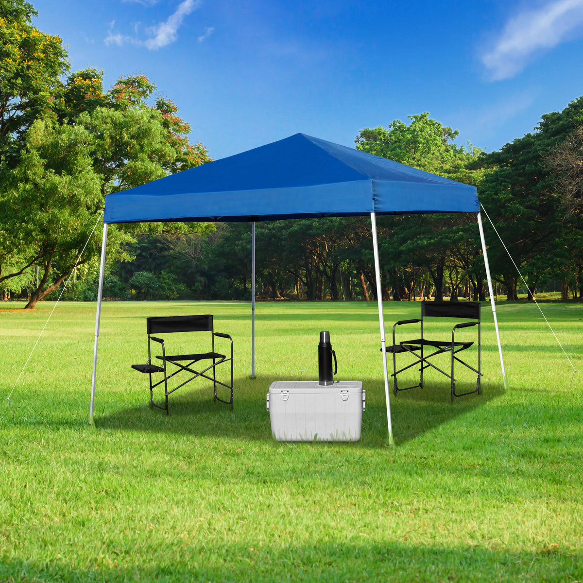 Blue Outdoor Pop Up Canopy Tent with Carry Bag M680