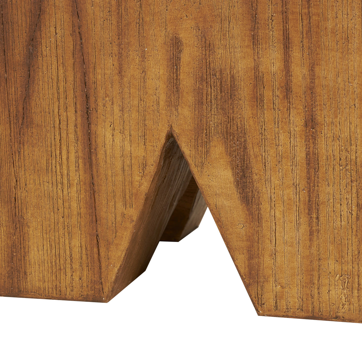 Brown Magnesium Oxide Outdoor Accent Table U1952