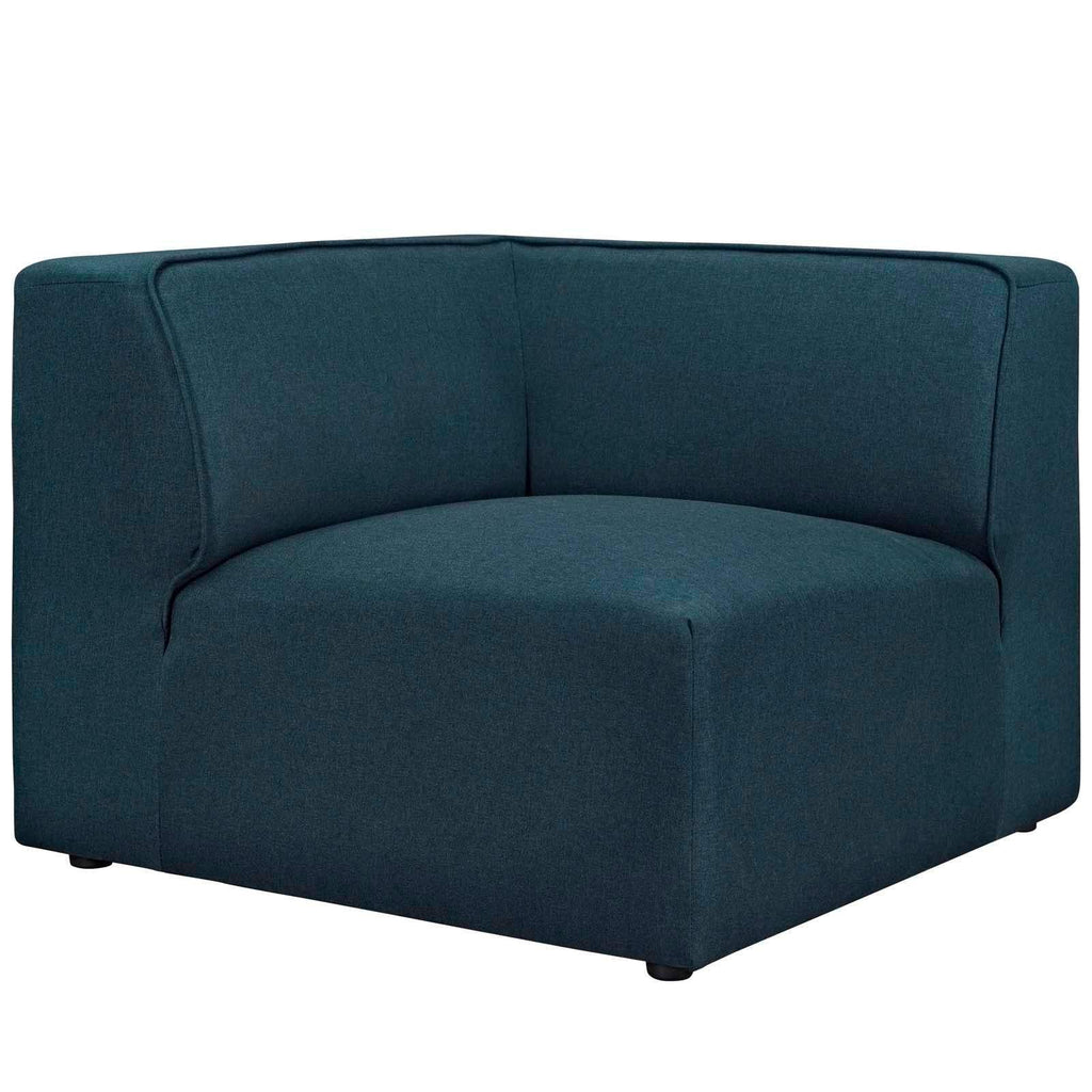 Blue 5 Piece Upholstered Fabric Sectional Sofa Set H3889
