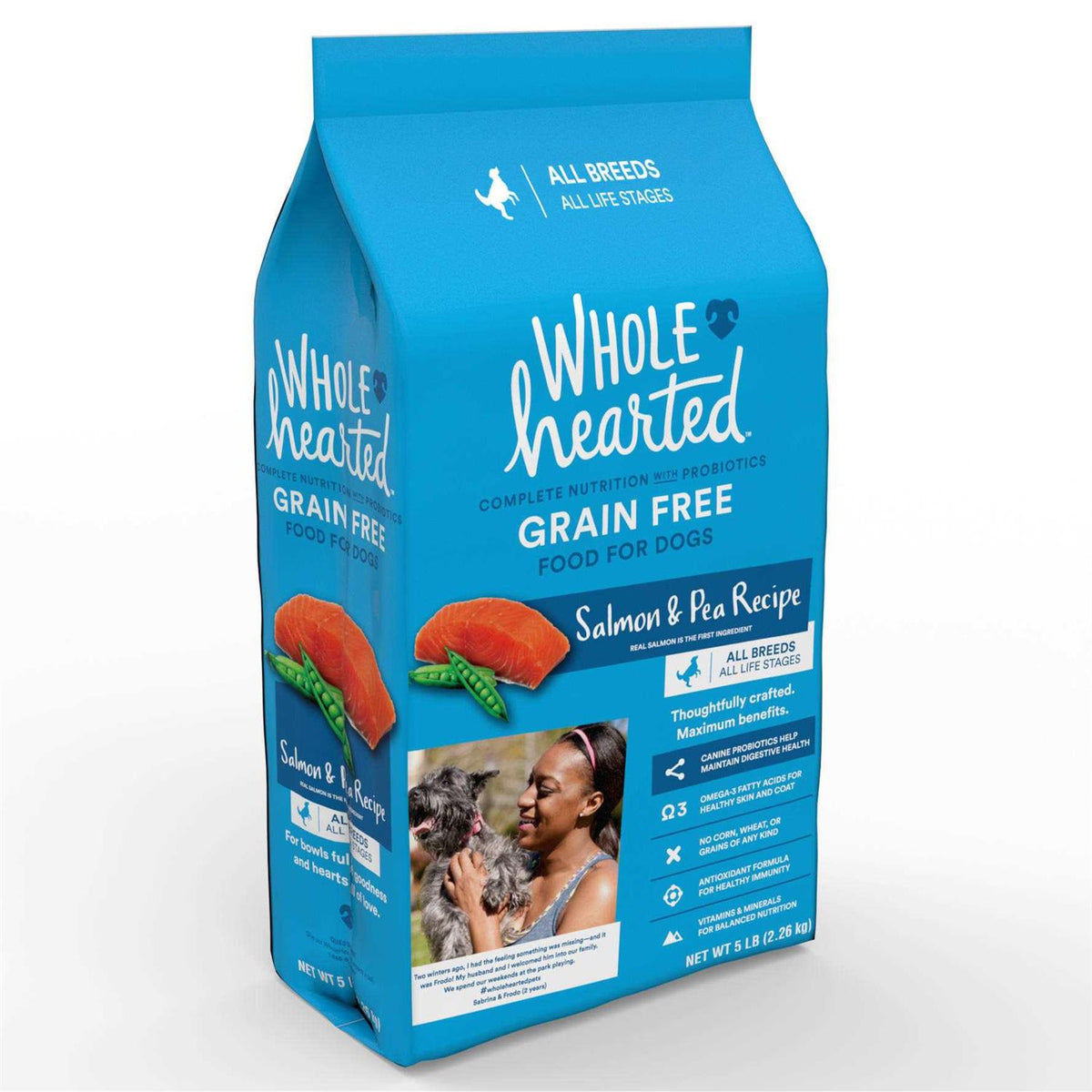 Grain Free Salmon and Pea Recipe Dry Dog Food V986