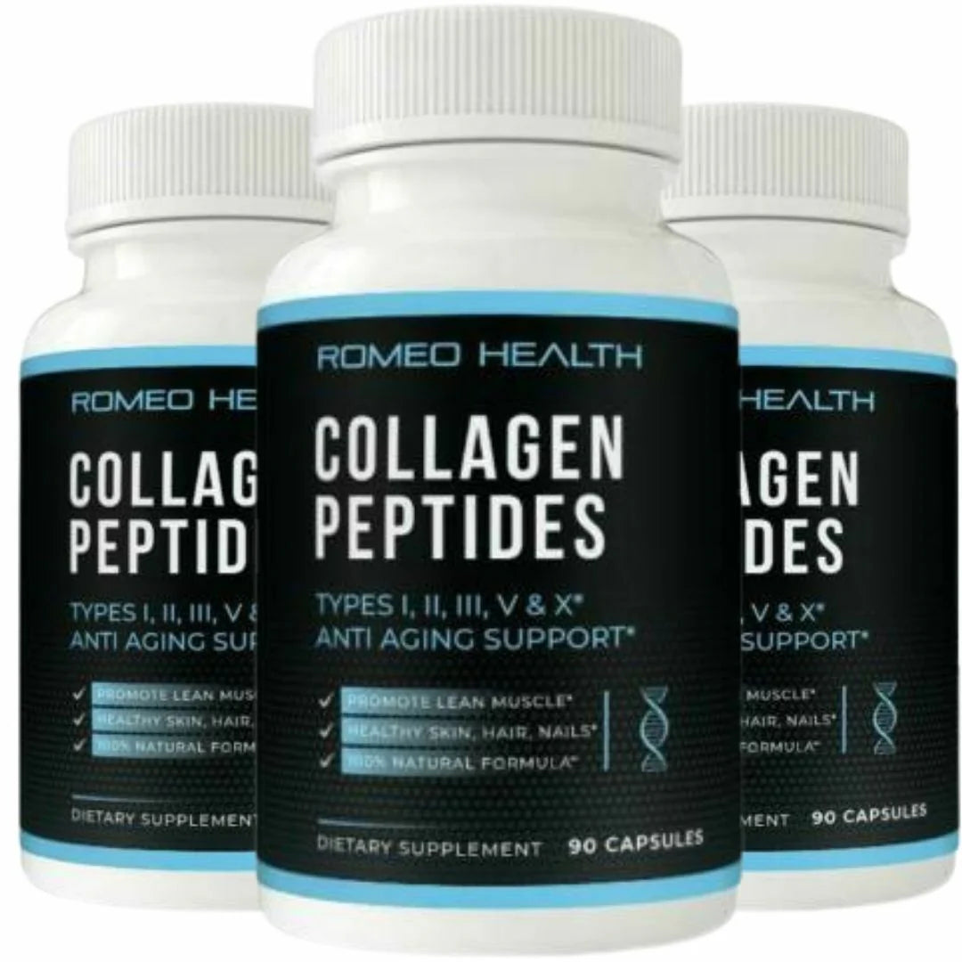 2 Bottles 100% Natural Multi Collagen Peptides Pills Y3344