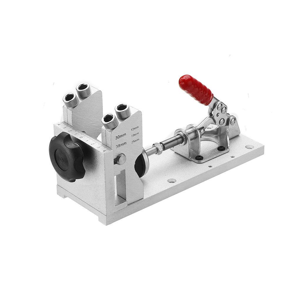 Woodworking Pocket Hole Jig System with Clamp and Hole Drill Bits E4377
