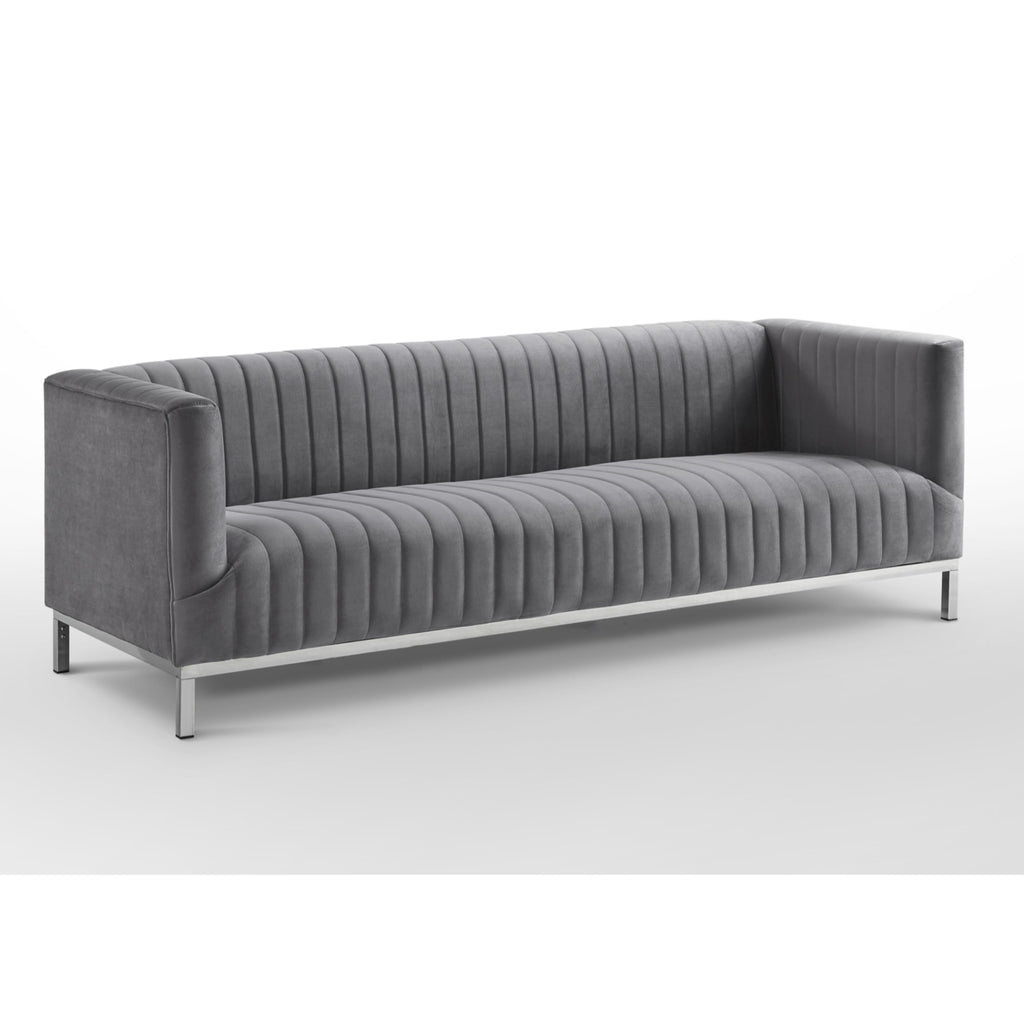 Velvet Tuxedo Sofa H3345