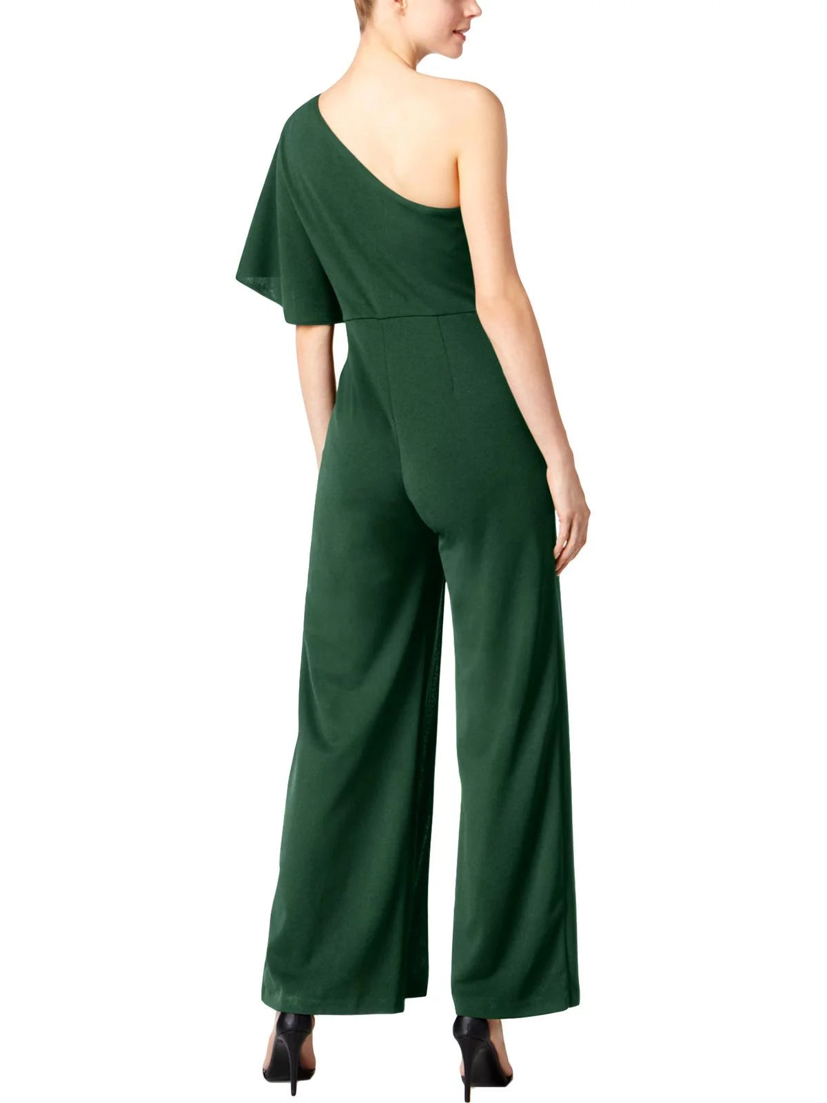 One Shoulder Cape Sleeve Jumpsuit S34192