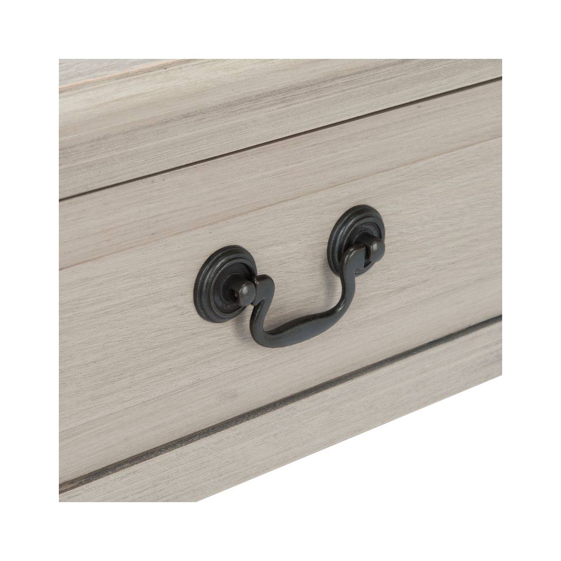 Greige 1 Drawer Accent Table Q823