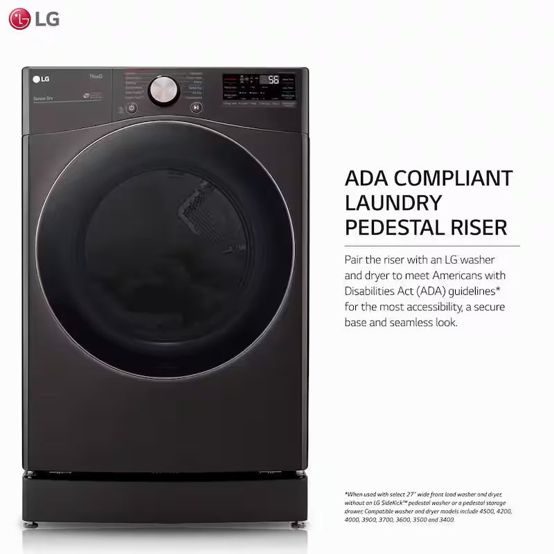Black Steel Laundry Pedestal Y855