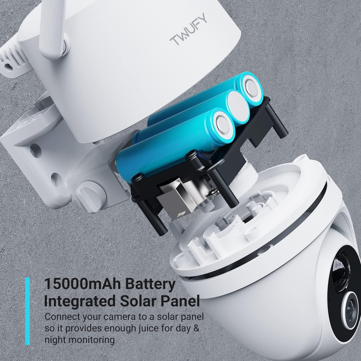 Wireless Outdoor Security Camera with 360° PTZ B764