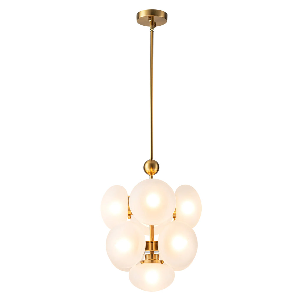 9-Light Globe Cluster Chandelier U9766
