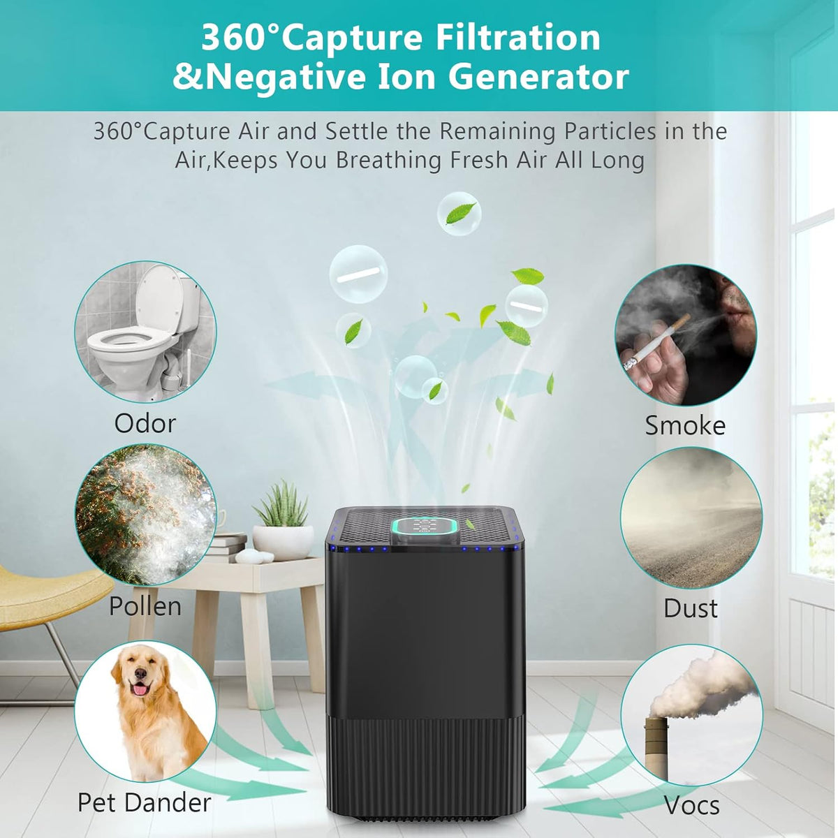 H13 TURE HEPA Air Purifiers Pack of 2 J946
