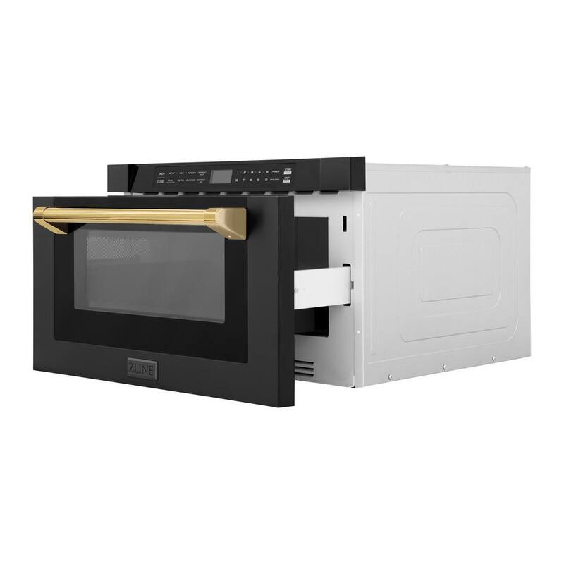 24 in. 1000-Watt Built-In Microwave Drawer in Black Stainless Steel C4385