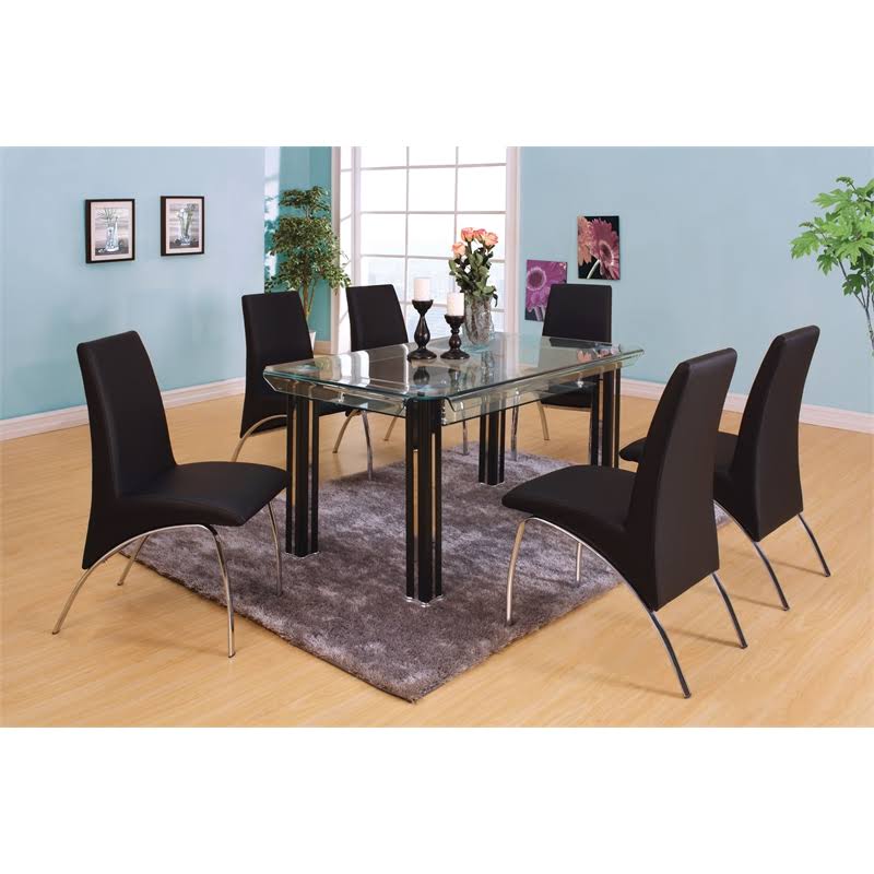 Black Flared Dining Chair P908558