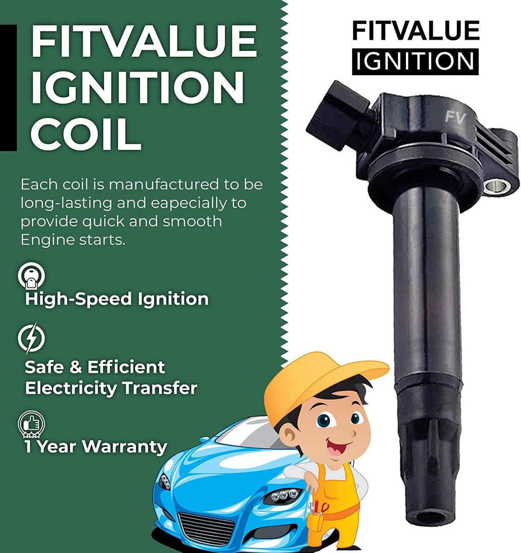 Iridium Spark Plugs and Ignition Coil Pack of 6 G9569