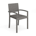 Brown Set of 2 Stackable Patio Armchairs C36228