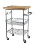 Bamboo Top Wire Cart Q95059