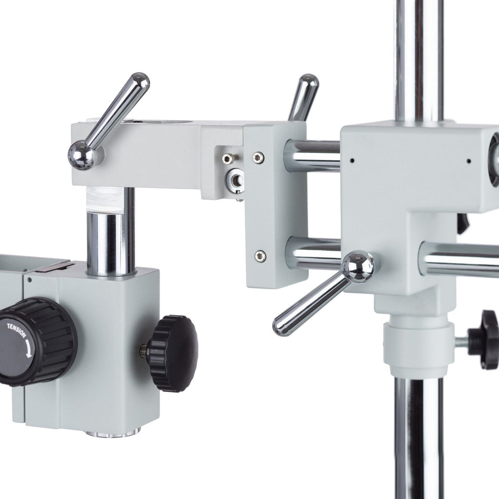 7X-45X Stereo Zoom Microscope on Dual Arm Boom Stand N853