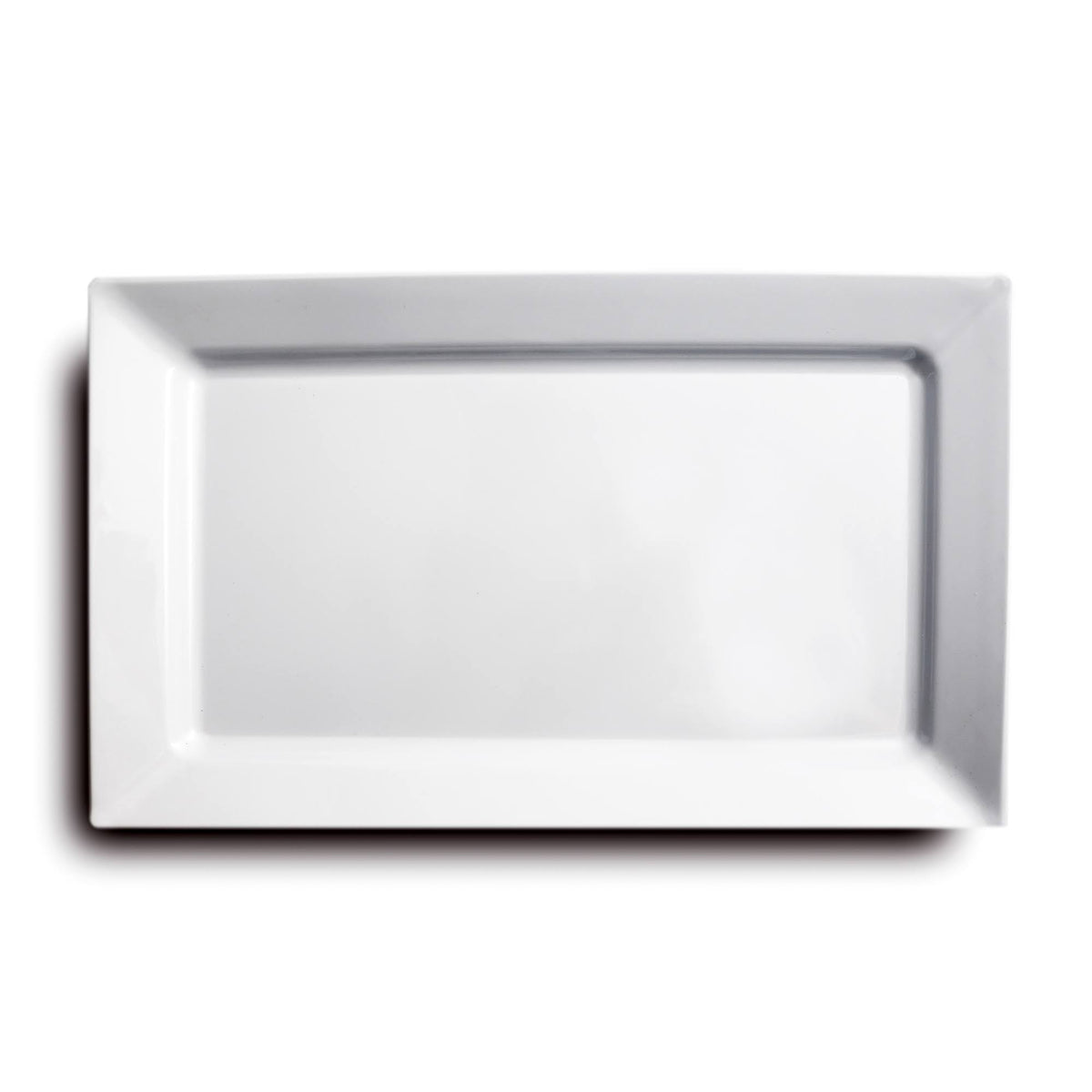 White Rectangular Melamine Salad Plate, 6 Packs I9606