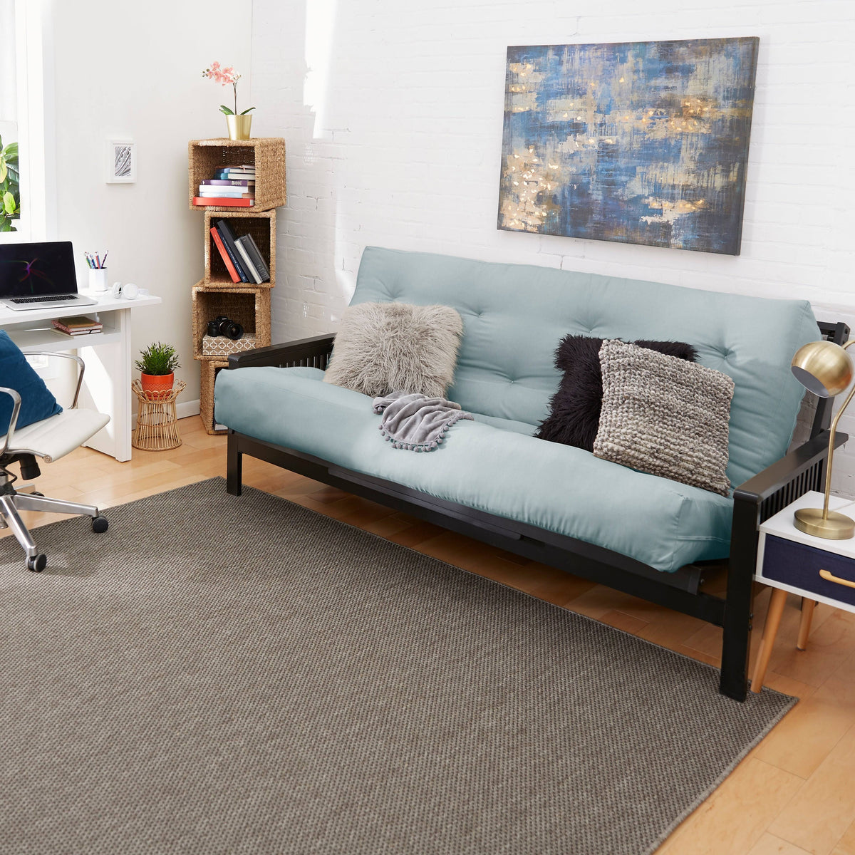 Cinnamon Gel Memory Foam Futon Mattress M9313