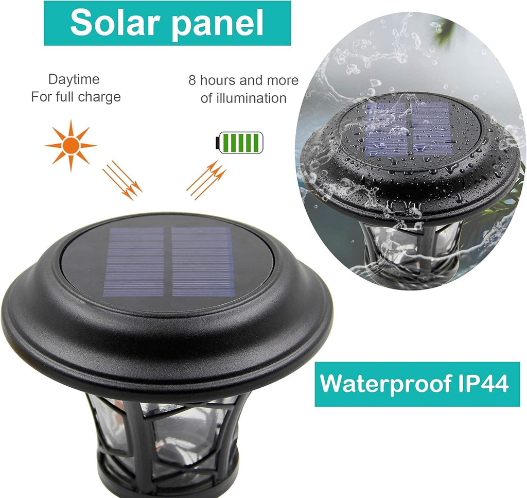 6 Pack Solar Powered Pathway Lights, Warm White T872