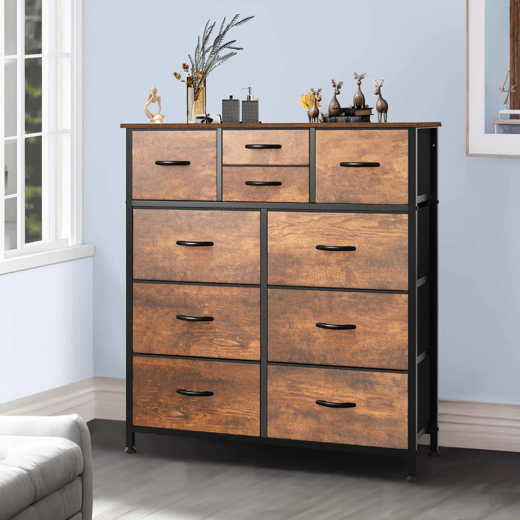 10 Drawer Fabric Dresser L72525
