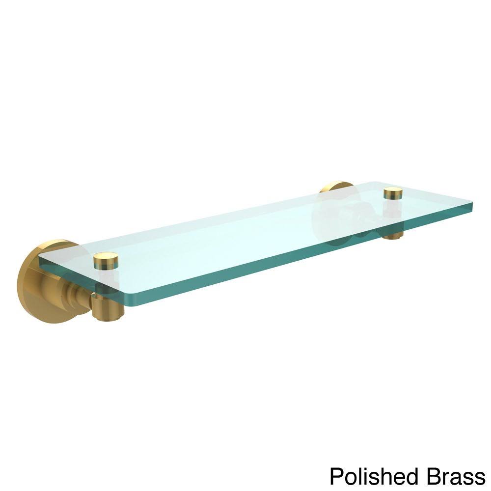 Polished Brass 16x22 Glass Shelf T410
