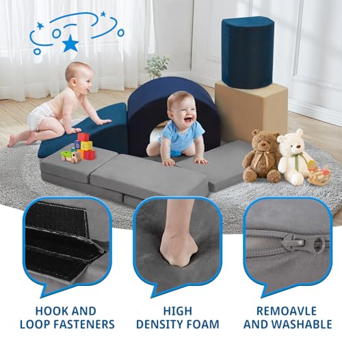 7 Pieces Soft Foam Climbing Blocks PlaySet N436077