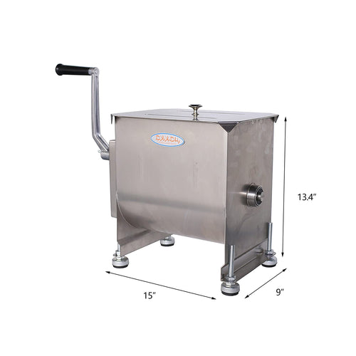 15-Pound Stainless Steel Manual Meat Mixer C3947