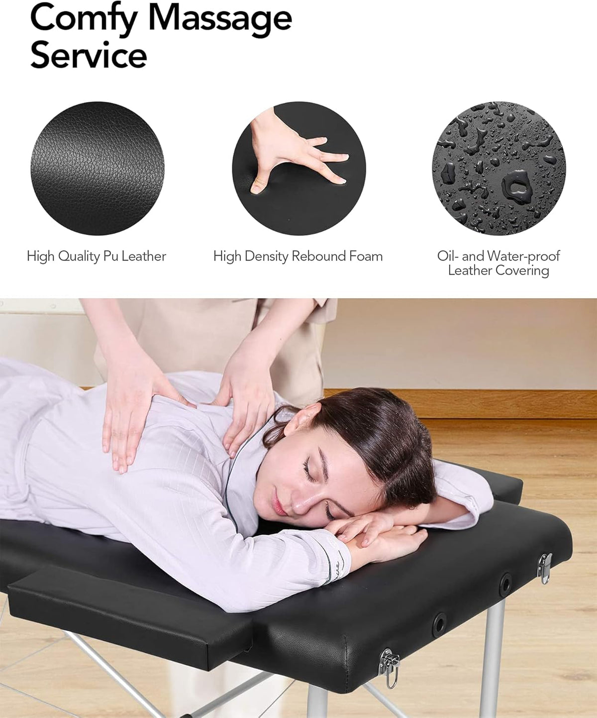 Portable Height Adjustable 2 Section Massage Table O3860