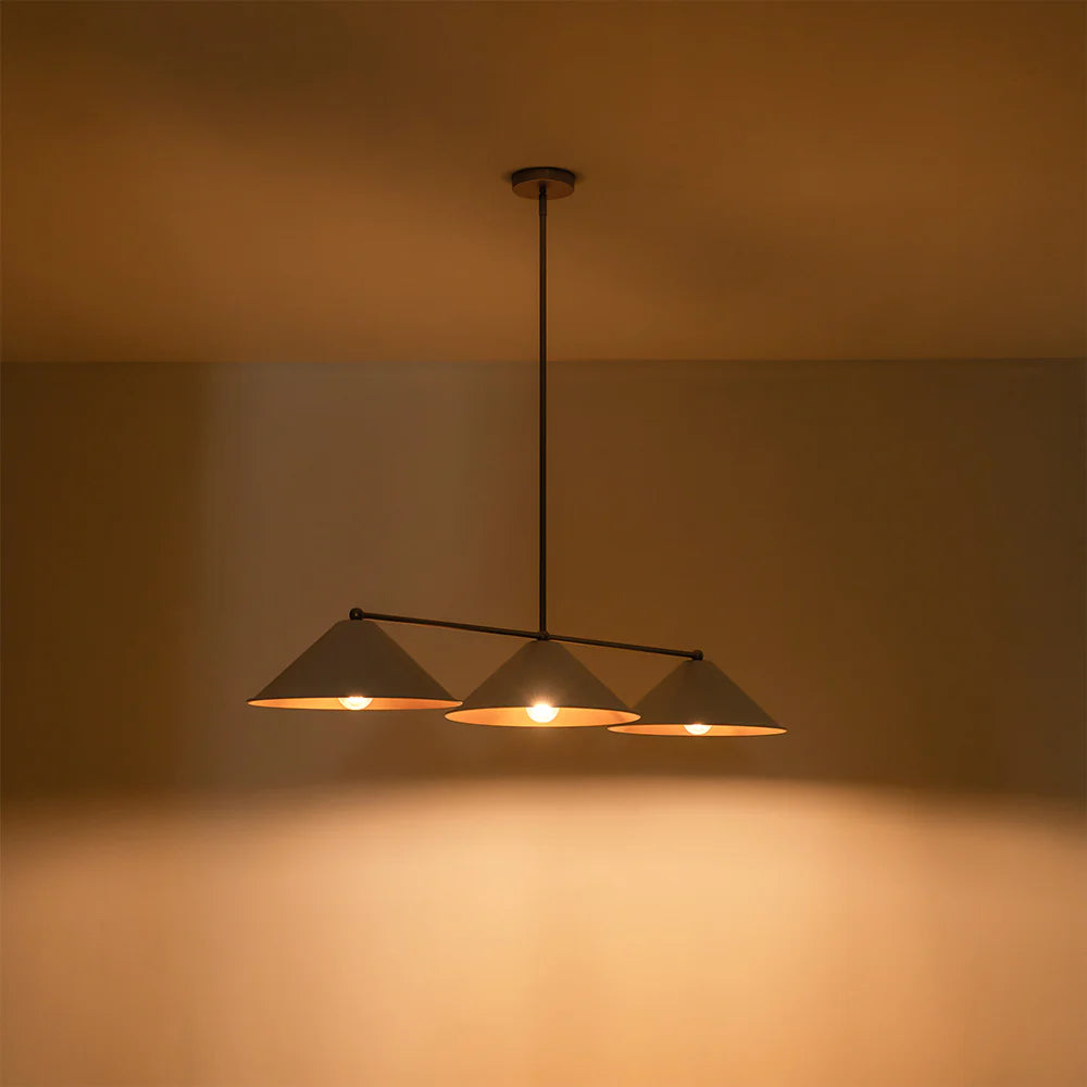 3-Light Industrial Linear Pendant F390578