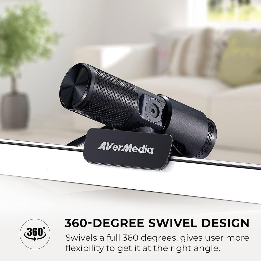 Full HD 1080P Webcam with Privacy Shutter and Dual Microphone X896