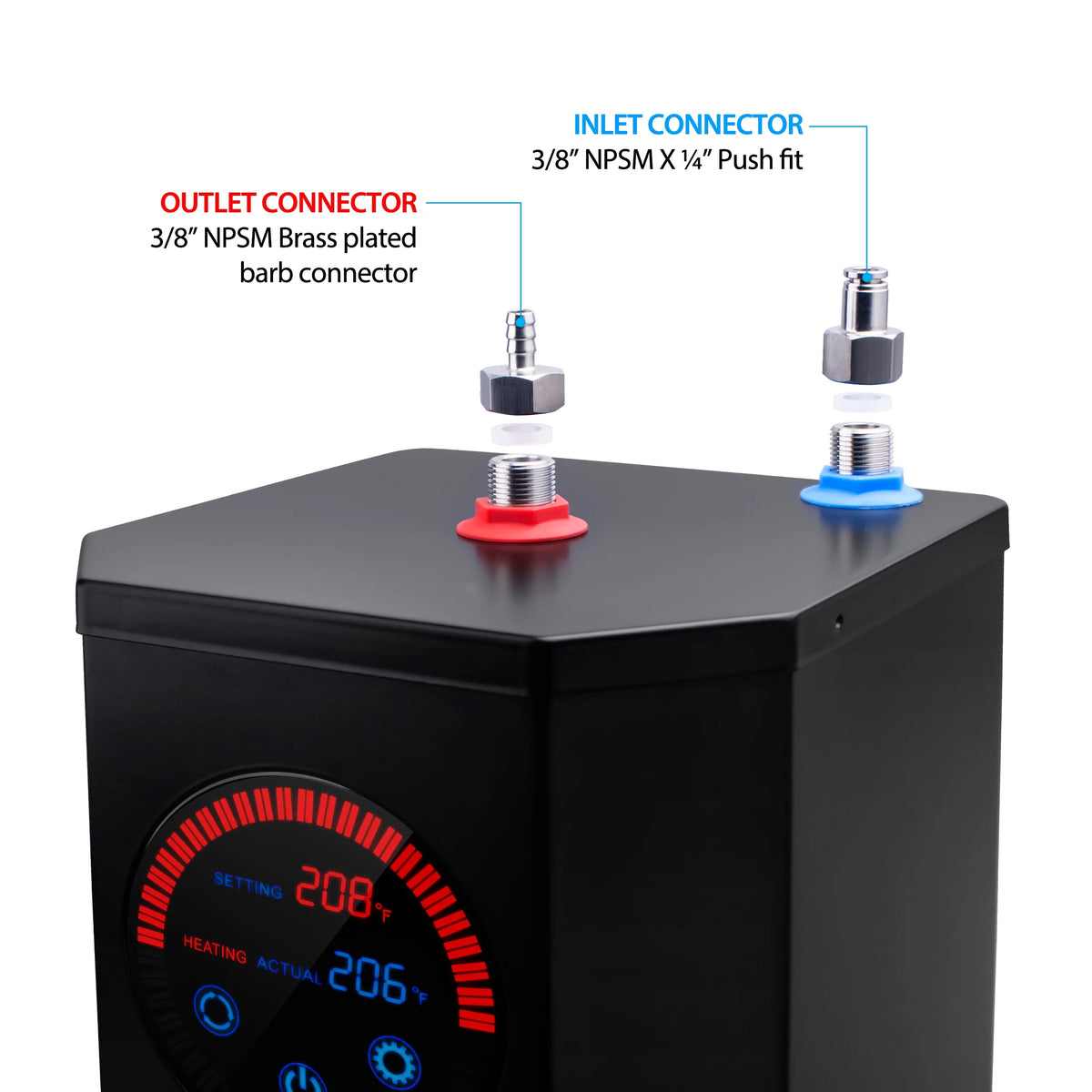 Chrome Single Handle Hot Water Dispenser F782