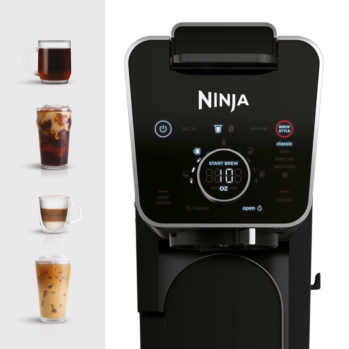 12-Cup Drip Coffee Maker with Glass Carafe Q496