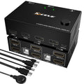 Dual Monitor KVM Switch HDMI 2 Port 4K@30Hz with USB 2.0 Hub N535515