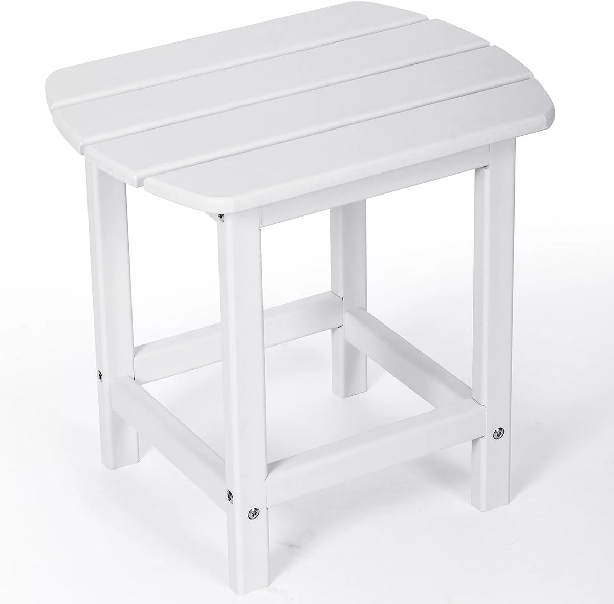 White HDPE Outdoor Side Table C673796