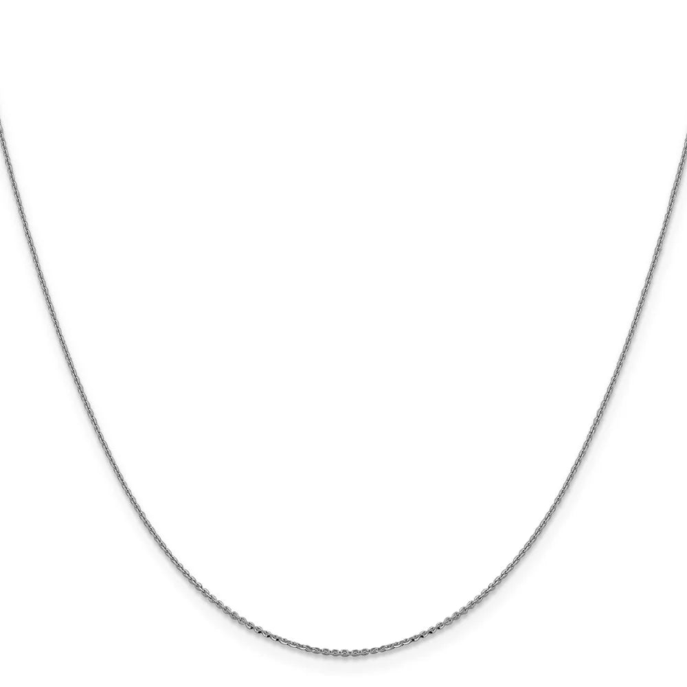 14 kt White Gold Cable Chain 20 Inches F64248