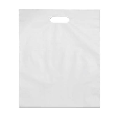 White 2 mil Poly Bags with Handles, 12 x 15, 1000/Case A92458
