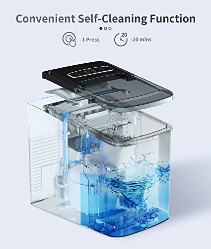 Nugget Ice Maker Countertop 33 lbs Self-Cleaning Stainless Steel V4127