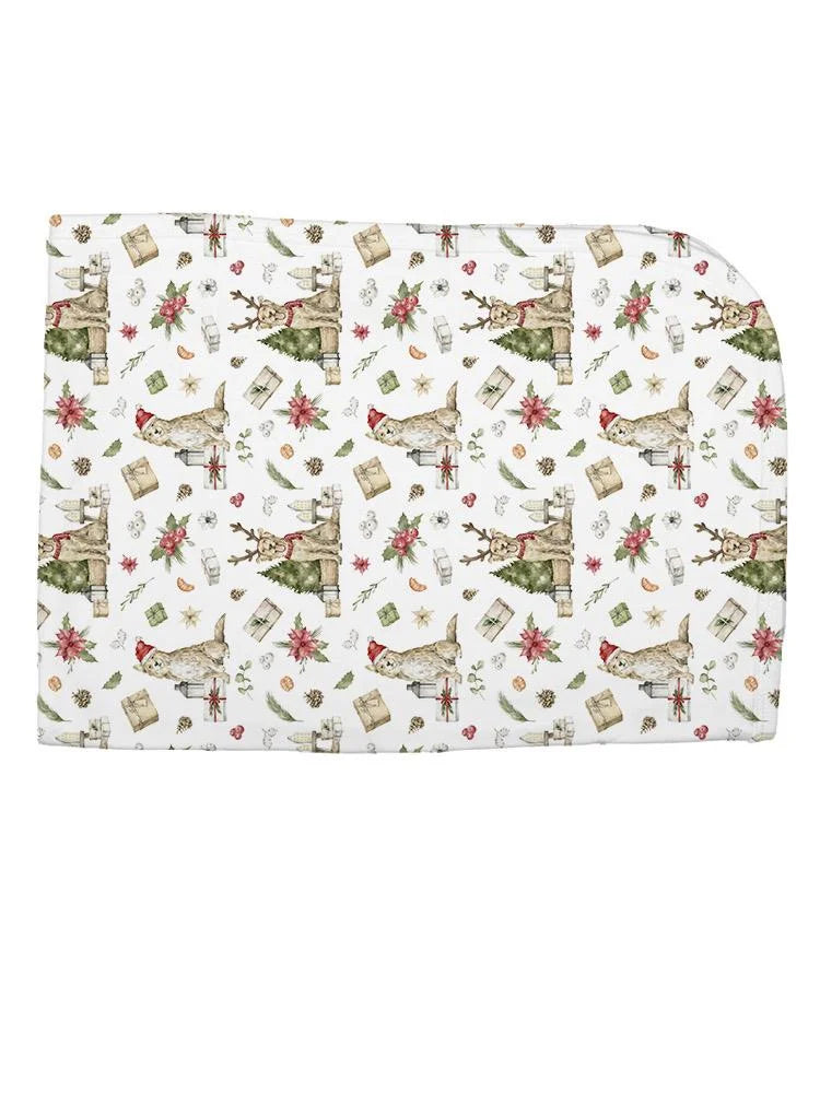 Sitting Christmas Dogs Blanket B79734