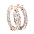 14K Rose Gold Hoop Earrings R445004