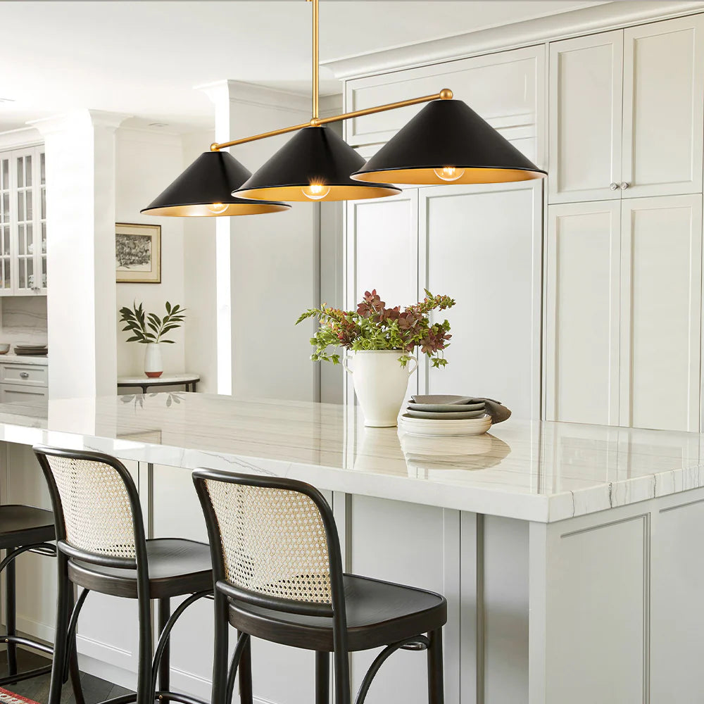 3-Light Industrial Linear Pendant F390578