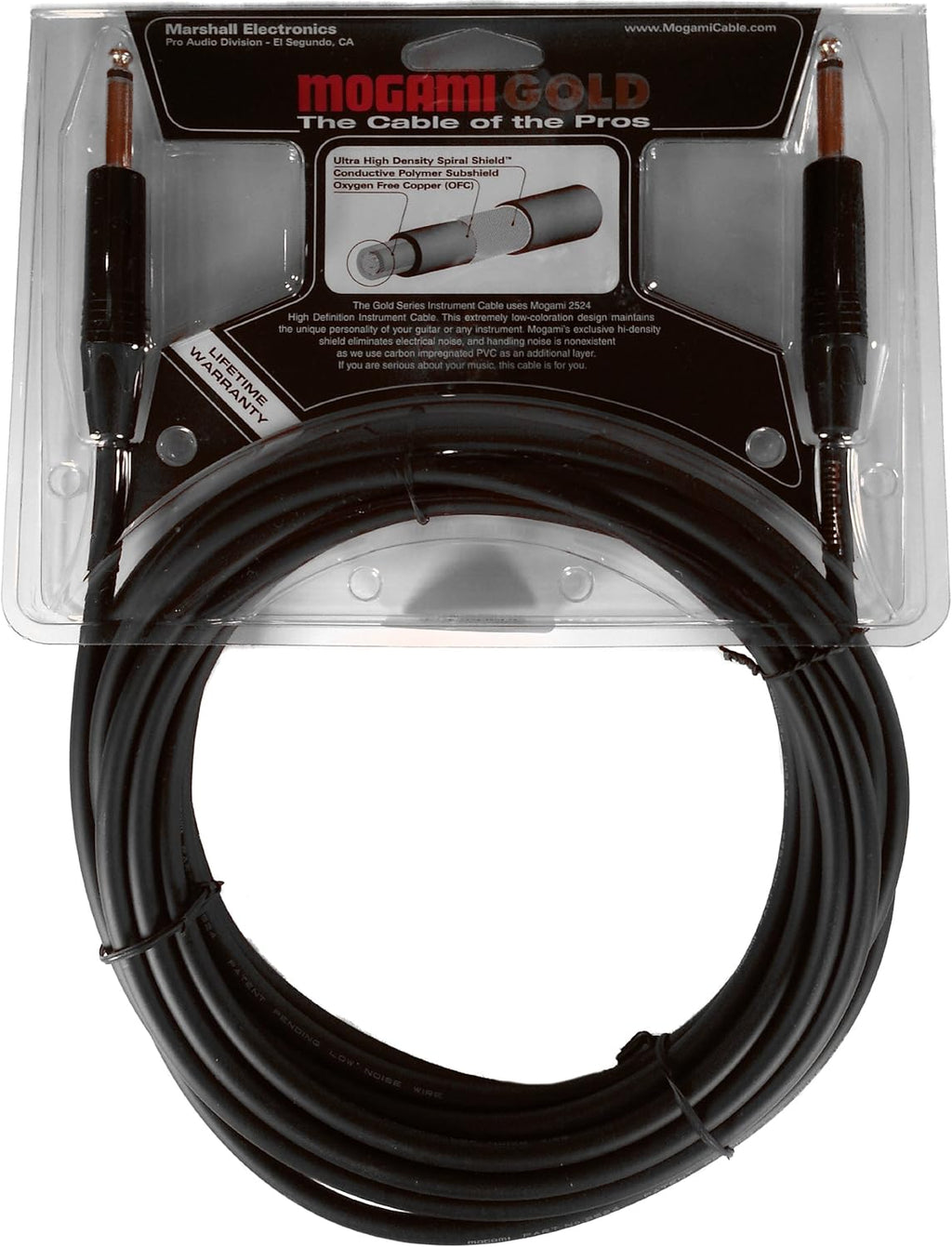 10 Foot Pack of 2 Guitar Instrument Cable S338