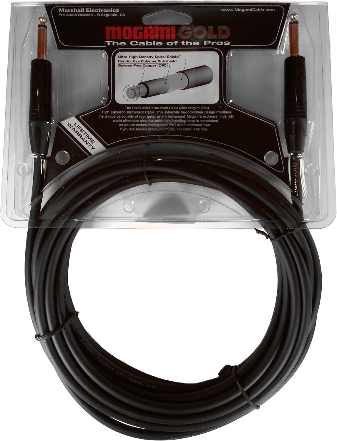 10 Foot Pack of 2 Guitar Instrument Cable S338