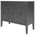 Antique Gray Wooden Accent Storage Cabinet with Adjustable Shelf H79280