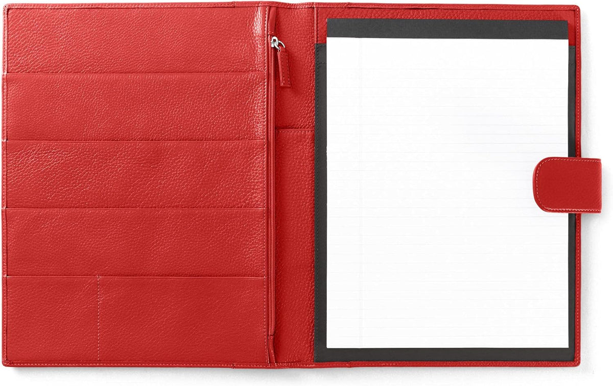 Cognac Full Grain Leather Portfolio A4 Organizer with Tablet Pocket G667