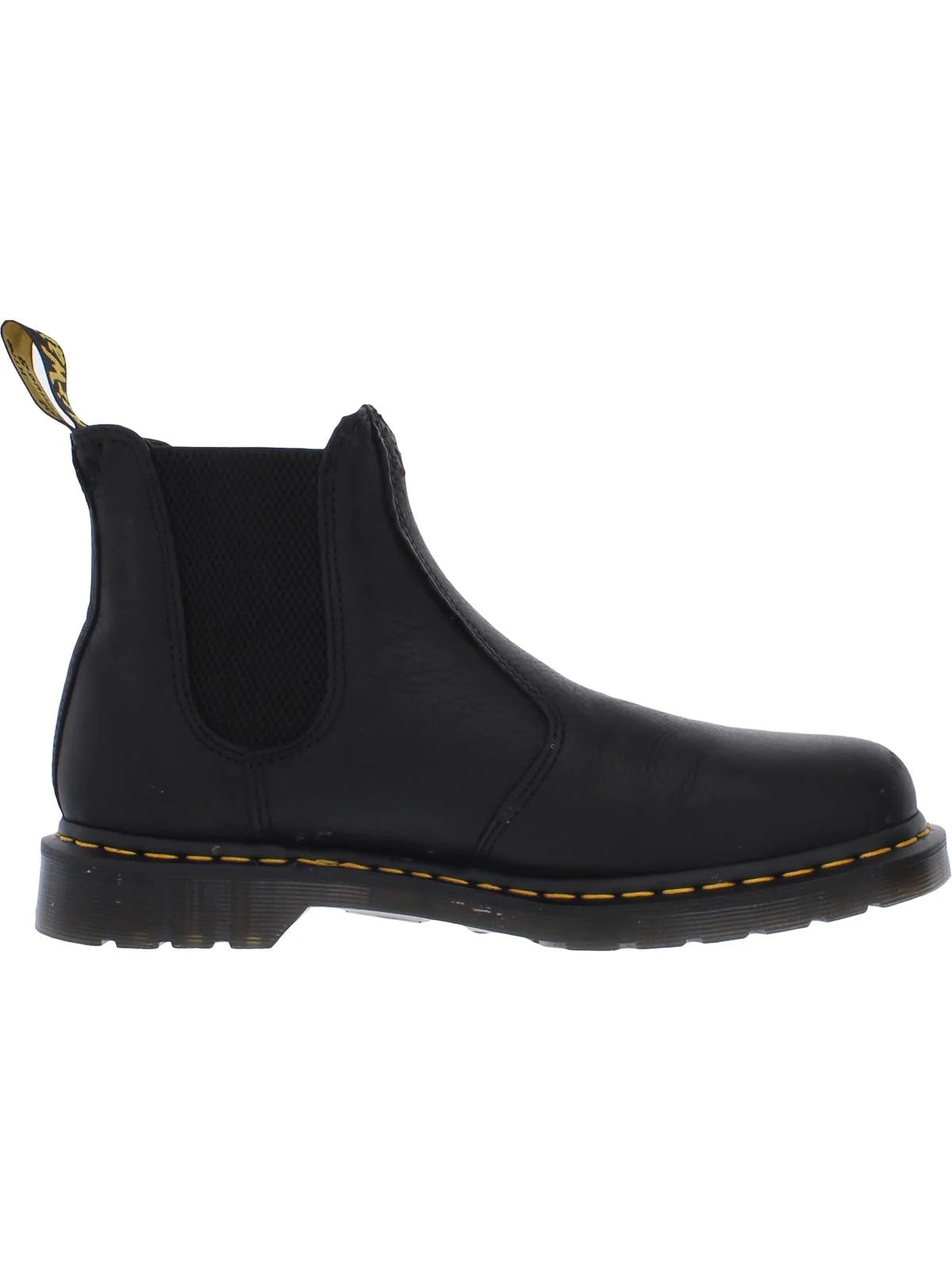Black Leather Chelsea Boots O738