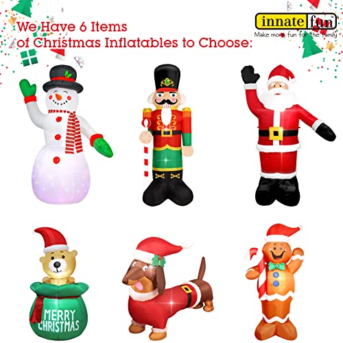 8 Feet Tall Lighted Inflatable Christmas Nutcracker Yard Decoration D1666