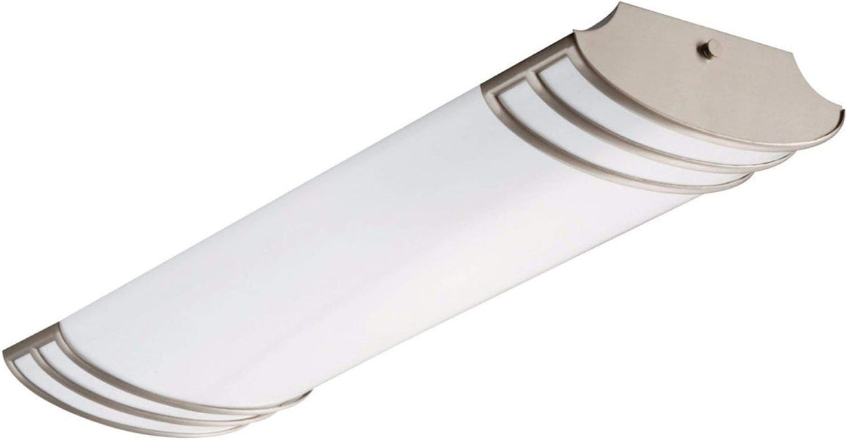2-Foot Brushed Nickel Linear Light, 4000K, Pack of 2 B72050
