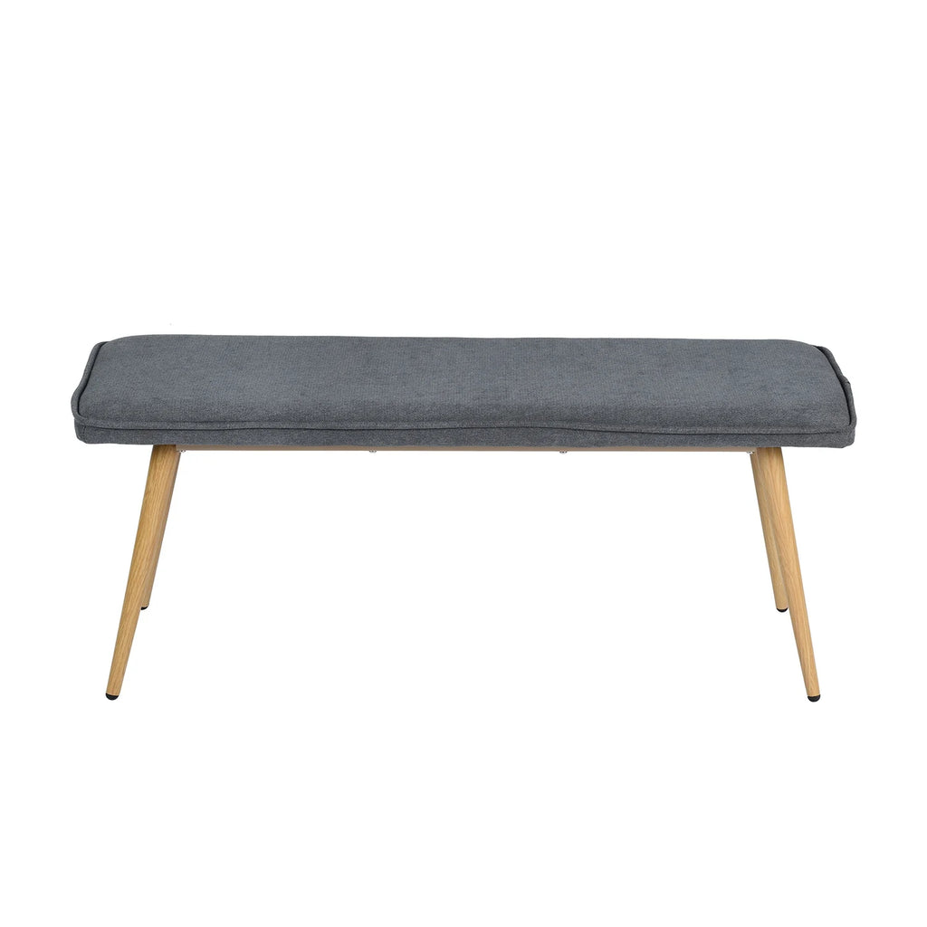 Charcoal Gray Upholstered Tufted Bench D269