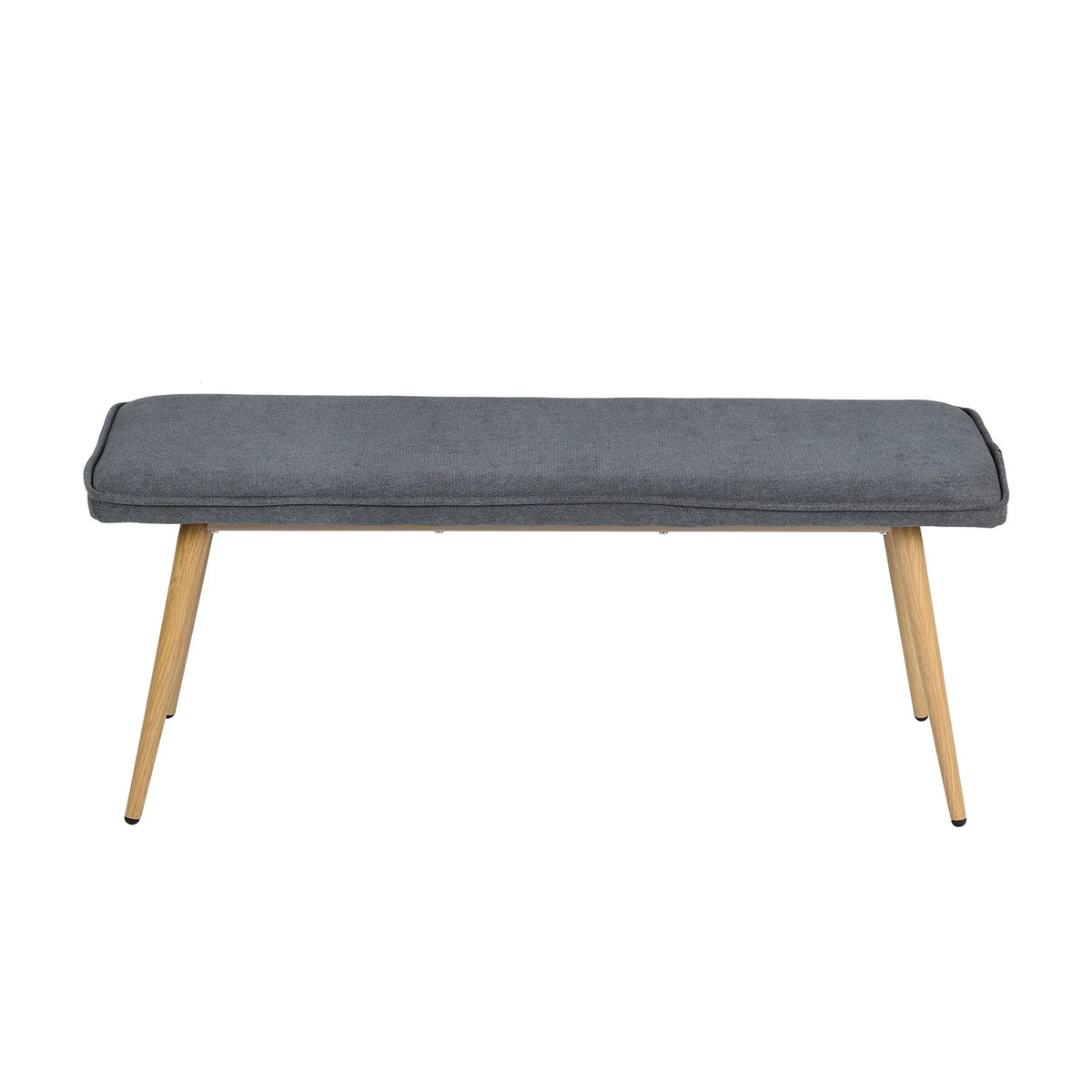 Charcoal Gray Upholstered Tufted Bench D269