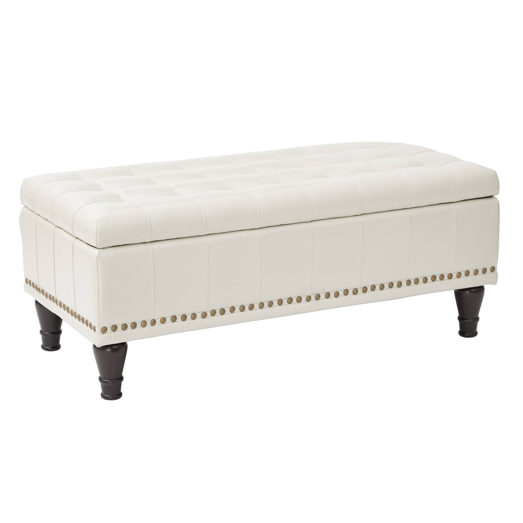 Grey Storage Ottoman V598